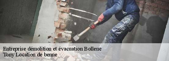 Entreprise démolition et évacuation  bollene-84500 Tony Location de benne