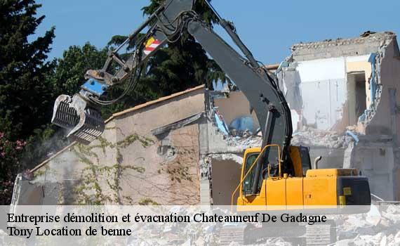 Entreprise démolition et évacuation  chateauneuf-de-gadagne-84470 Tony Location de benne