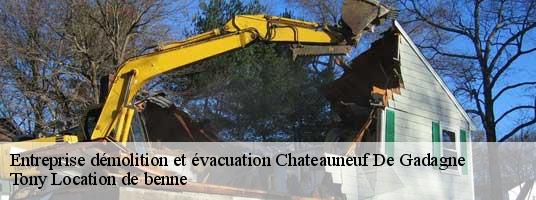 Entreprise démolition et évacuation  chateauneuf-de-gadagne-84470 Tony Location de benne