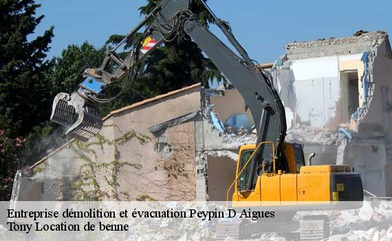 Entreprise démolition et évacuation  peypin-d-aigues-84240 Tony Location de benne