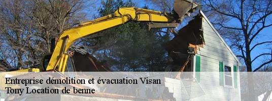 Entreprise démolition et évacuation  visan-84820 Tony Location de benne