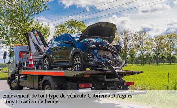 Enlèvement de tout type de véhicule  cabrieres-d-aigues-84240 Tony Location de benne