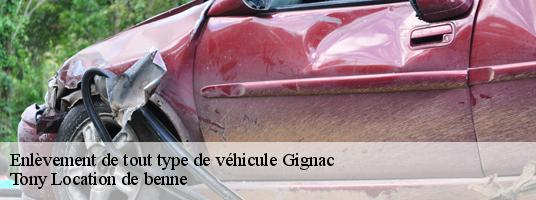 Enlèvement de tout type de véhicule  gignac-84400 Tony Location de benne