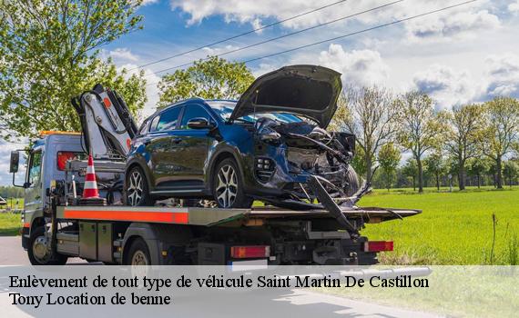 Enlèvement de tout type de véhicule  saint-martin-de-castillon-84750 Tony Location de benne